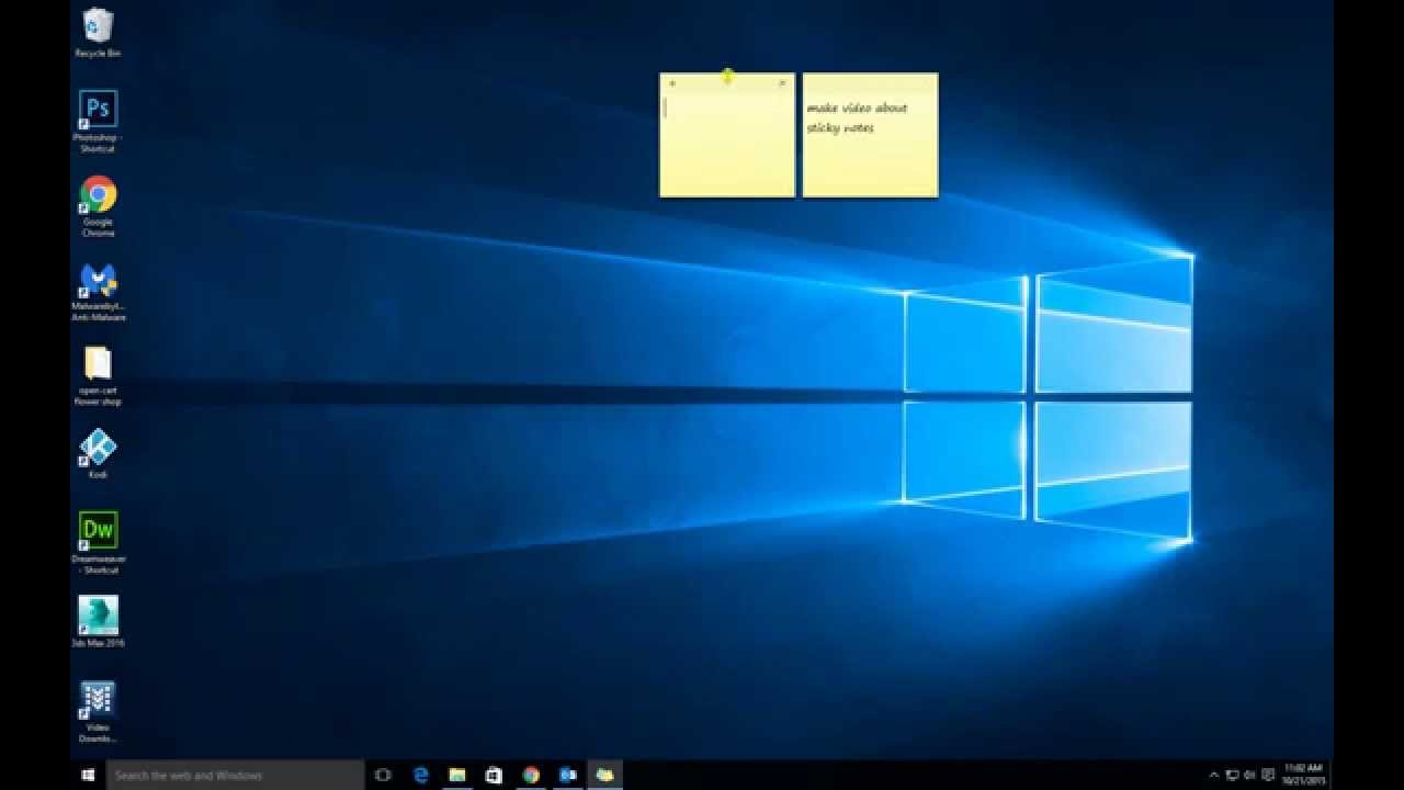 sticky notes for desktop windows 8